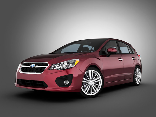 3d subaru car - Subaru Impreza (2012) by Swan3DStudios